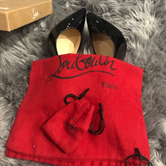 Christian Louboutin pigalles 100 Black Patent - Picture 6 of 8